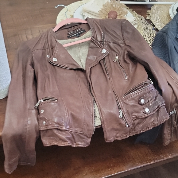 Andrew Marc Jackets & Blazers - Abdrew Marc Brown Leather Jacket